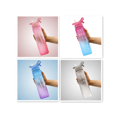 1L Sports Water Bottle with Straw