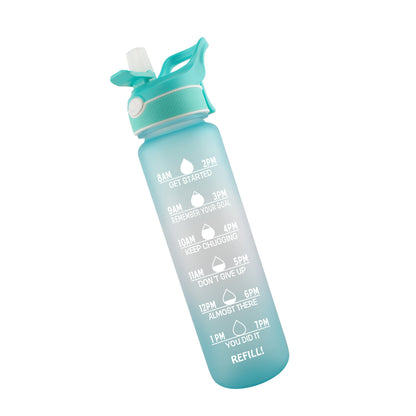 1L Sports Water Bottle with Straw