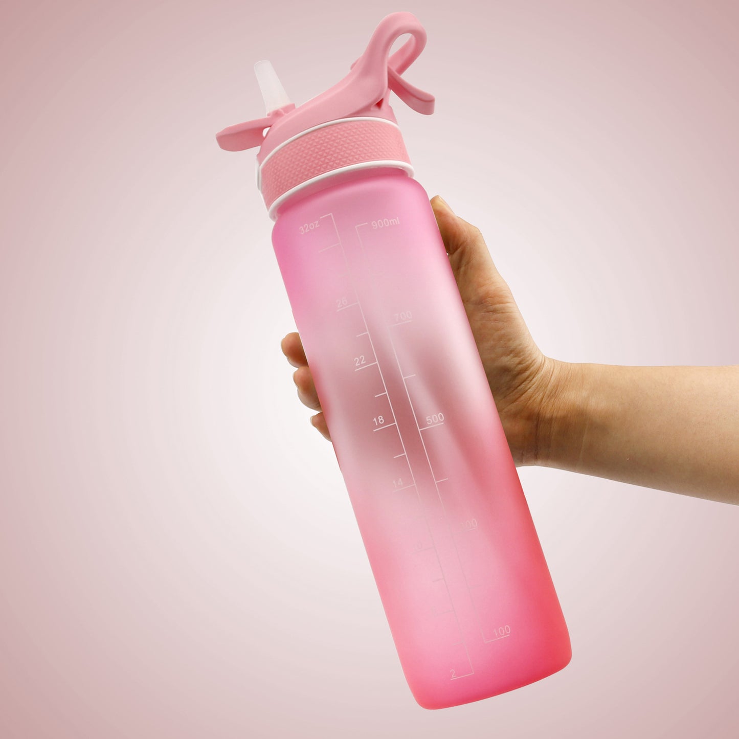 1L Sports Water Bottle with Straw